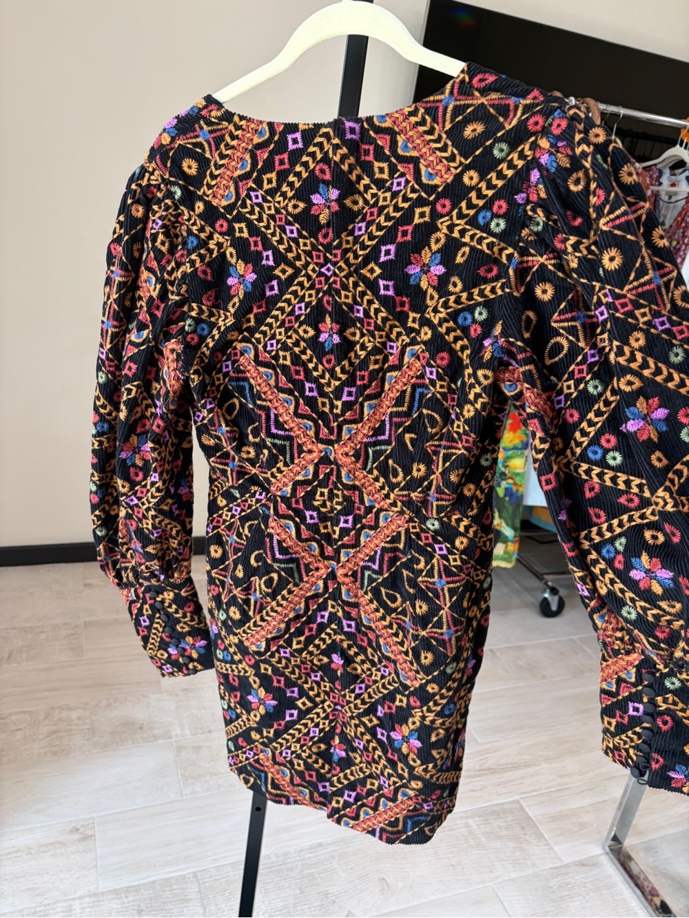 Farm Rio: Embroidered Corduroy
Puff Sleeve Mini Dress - Picture 6 of 15
